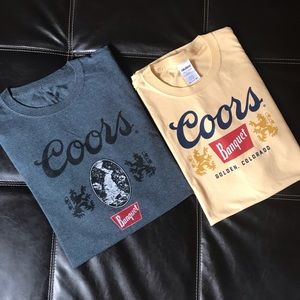 2 NEW Coors T-Shirts!